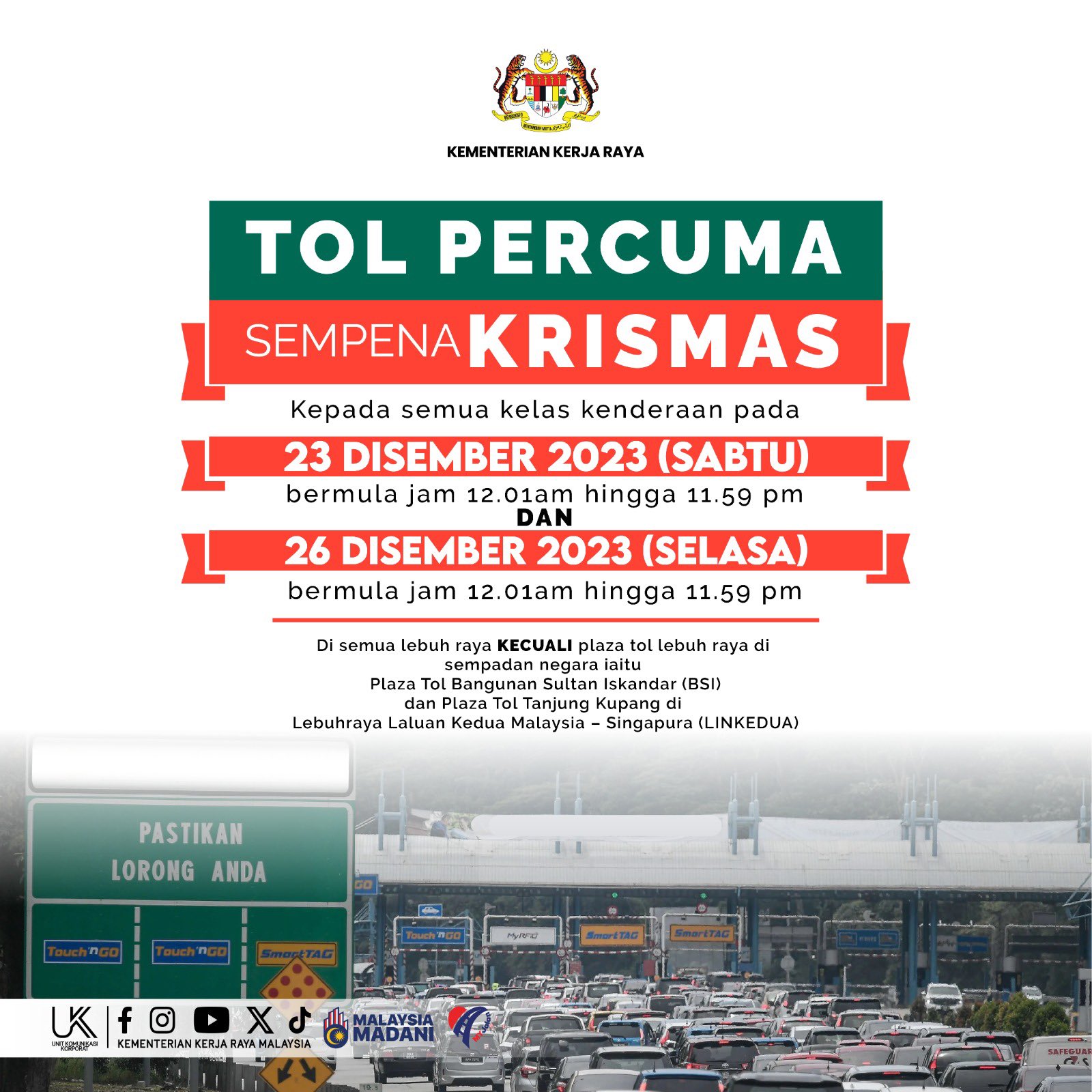 Tol Percuma Krismas